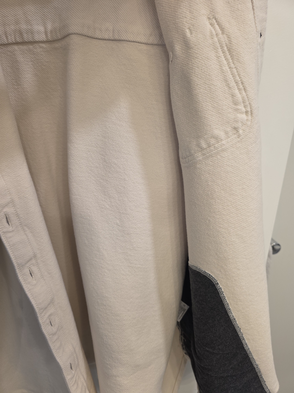 Carhartt TW5991-W Loose Fit Shirt Jacket - Off-White Cream - Men's XXL - Picture 10 of 10